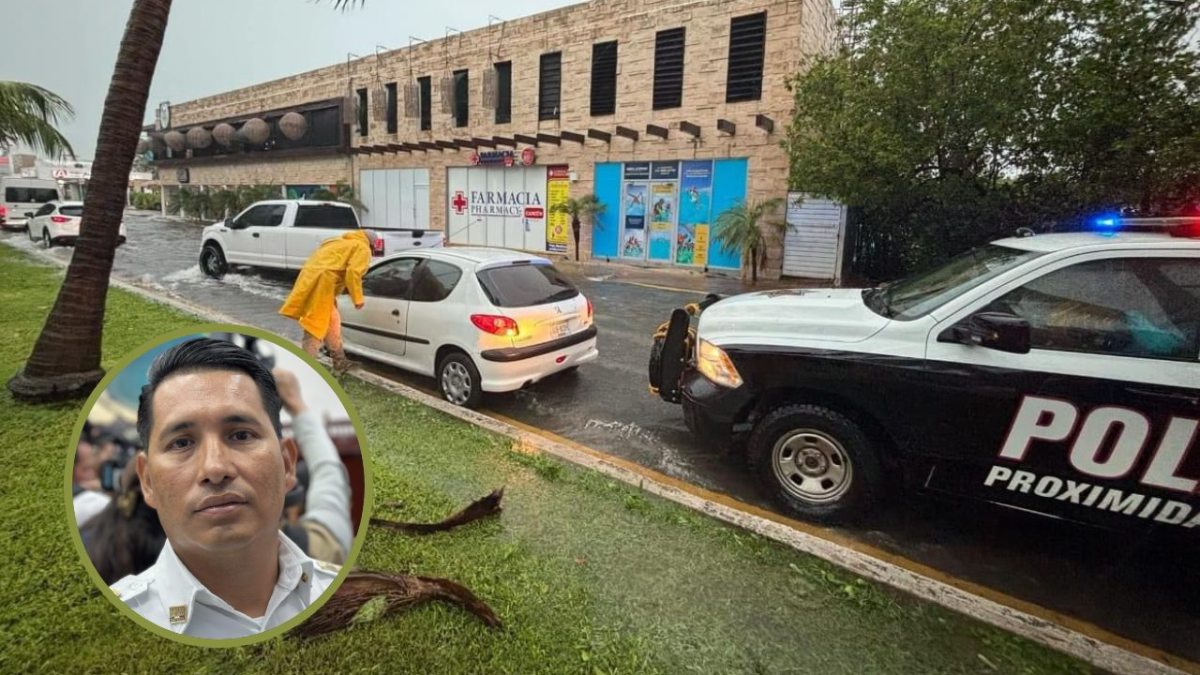 Accidente vial en Cancún.