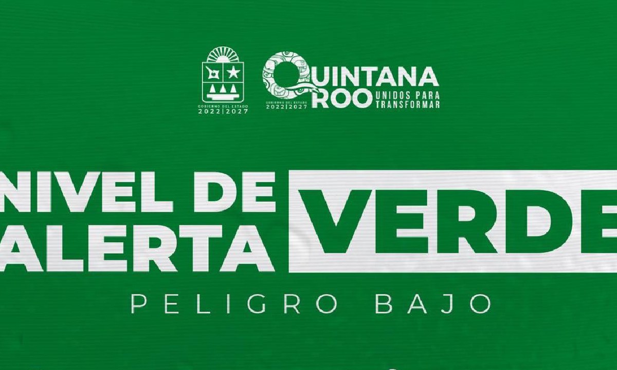 Alerta Verde para municipios del norte de Q. Roo.