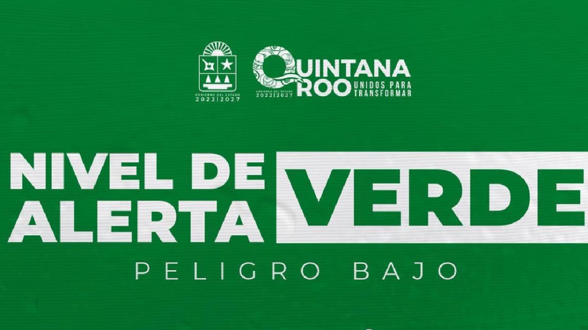 Alerta Verde para municipios del norte de Q. Roo.