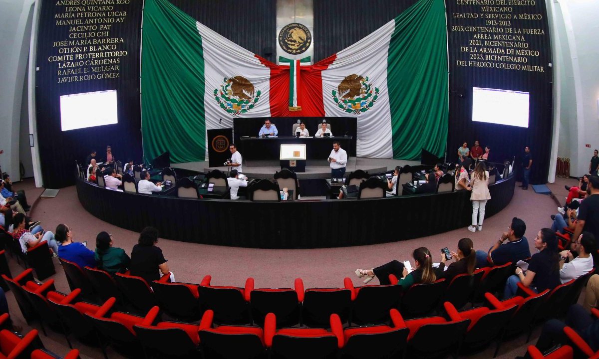 Sesión del Congreso de Quintana Roo.