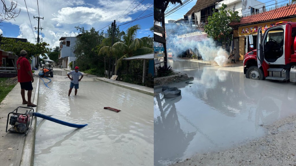 Inundaciones en Holbox, Quintana Roo.