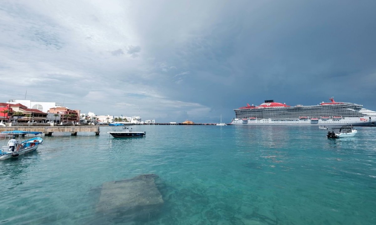 Un crucero en Cozumel.