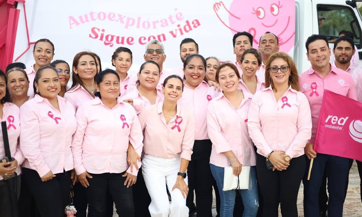 Inicia la campaña contra el cáncer de mama en Cancún.