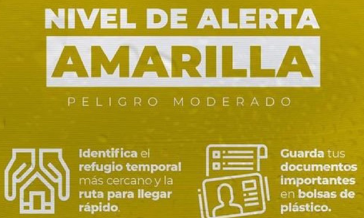 Decretan Alerta Amarilla.