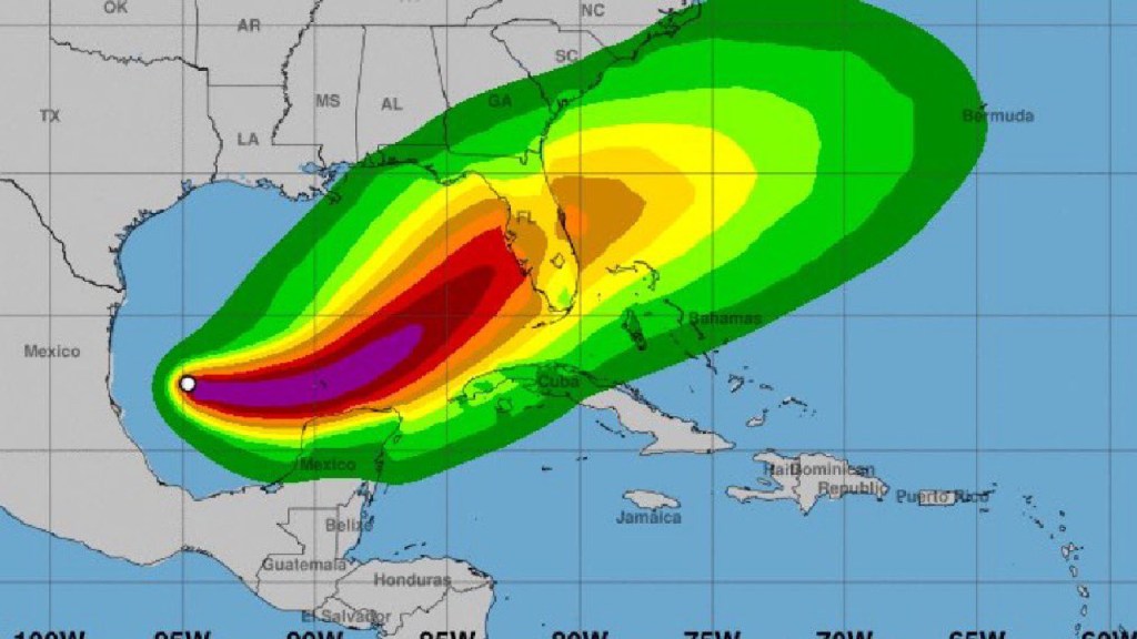 Huracán Milton ya es categoría 4.