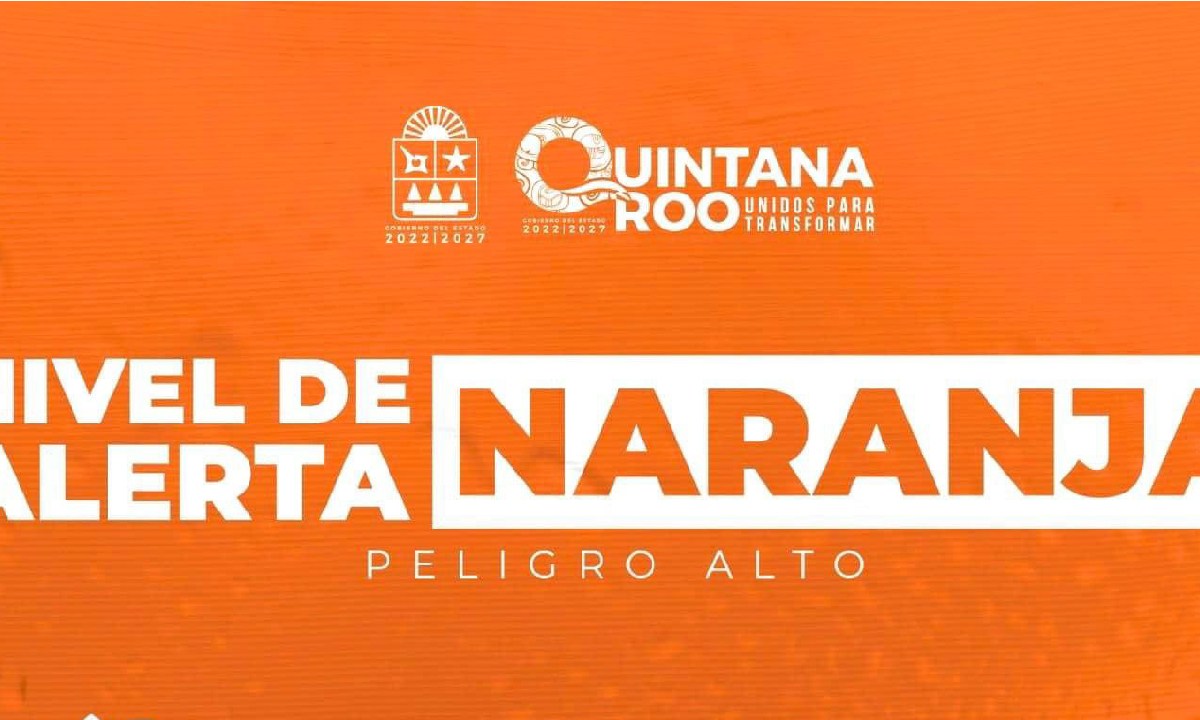 Alerta Naranja para el norte de Q. Roo.