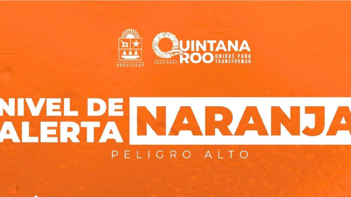 Alerta Naranja para el norte de Q. Roo.