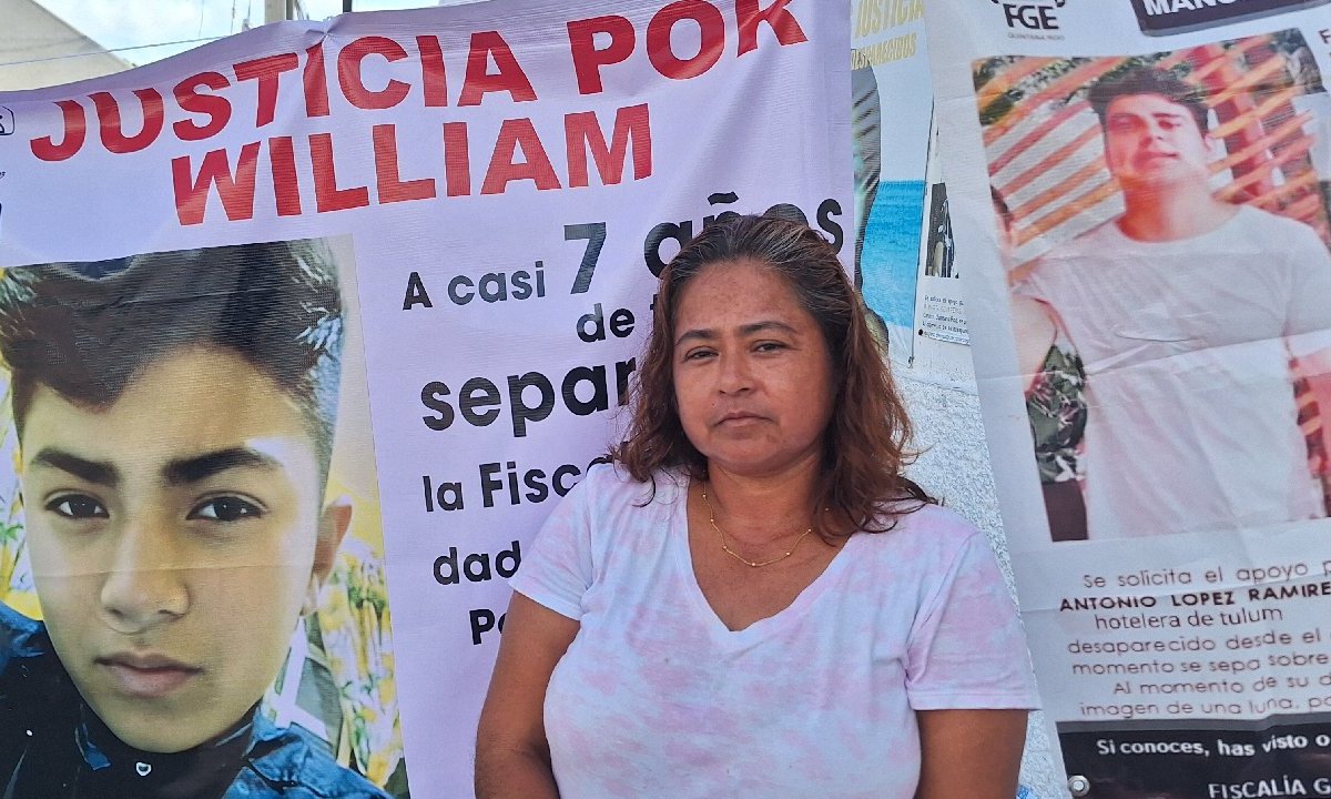 Protesta de las Madres Buscadoras en Cancún.