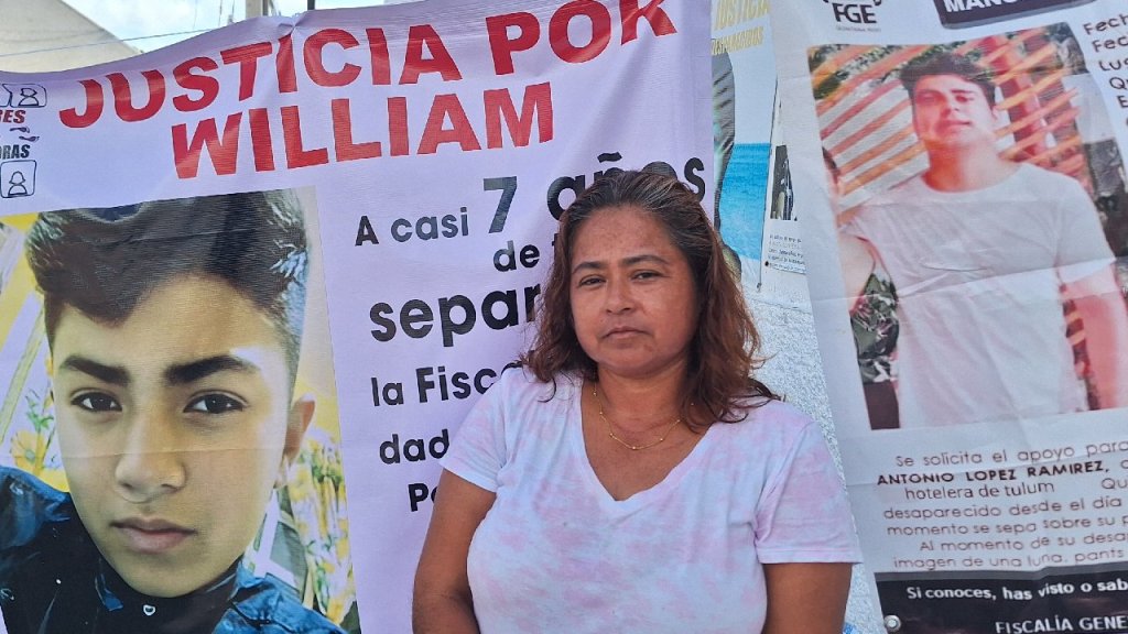 Protesta de las Madres Buscadoras en Cancún.