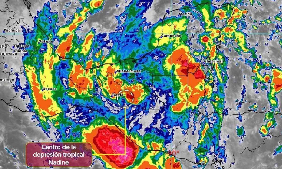 Nadine se mantiene como depresión tropical.