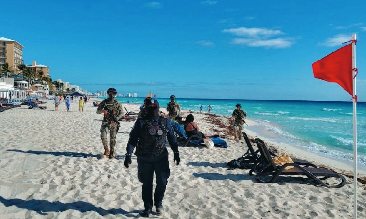 Las playas de Cancún han sido escenario de hechos de violencia.