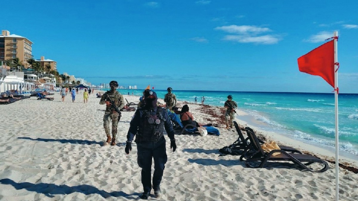 Las playas de Cancún han sido escenario de hechos de violencia.