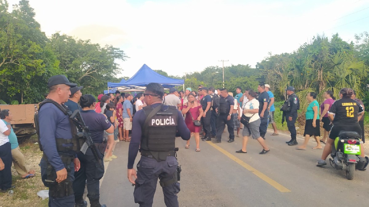 Retiran bloqueo tras caso de protesta.