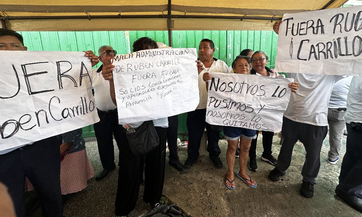 Paro de taxistas en Cancún.