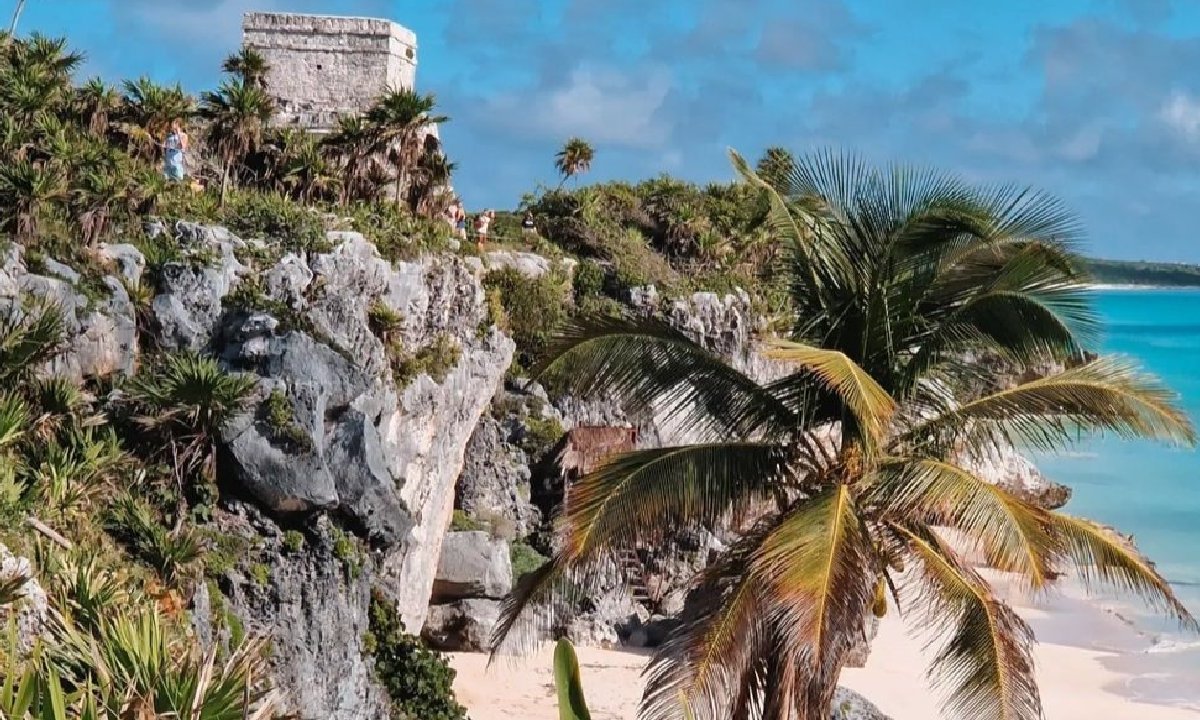 Tulum, zona arqueológica, playa.