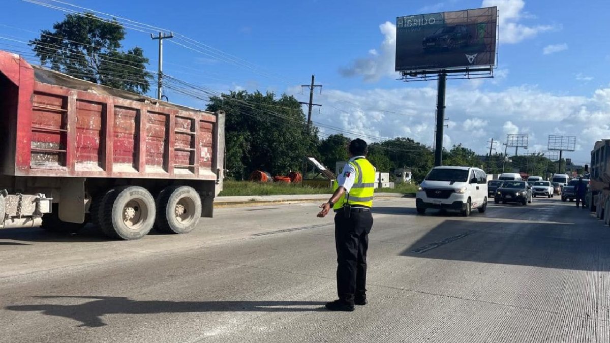 Estos son los cierres viales en Cancún.