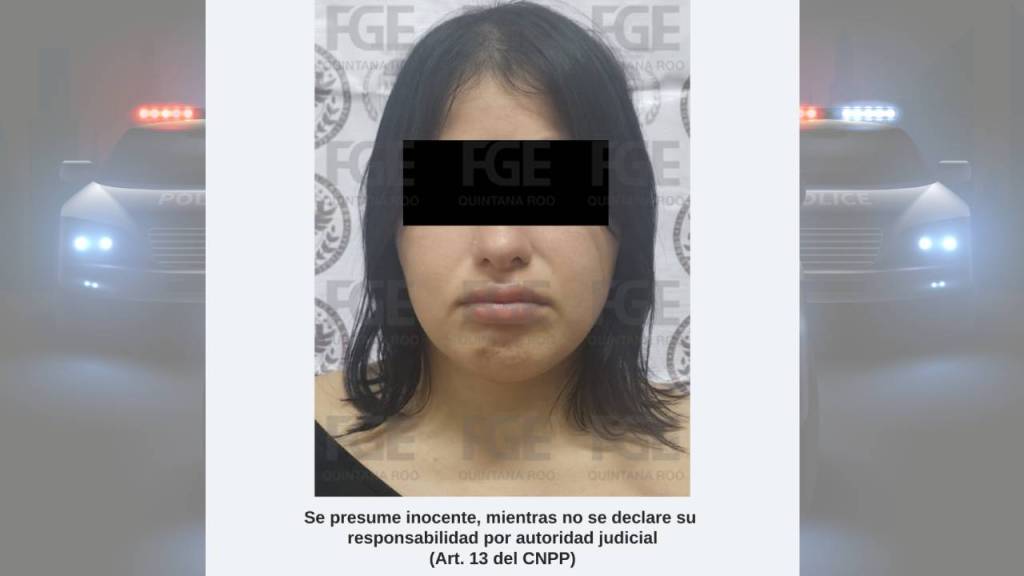 Priscila Saraí, detenida en Yucatán.