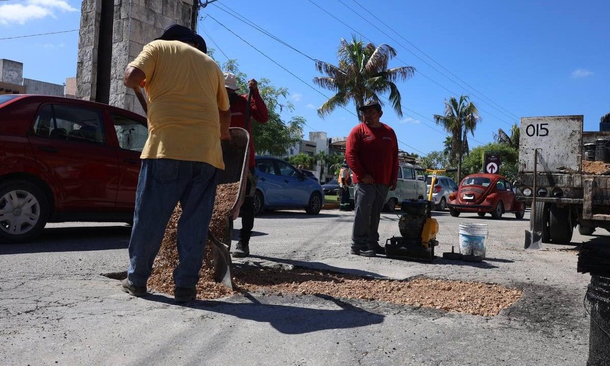 Bacheo en Cancún.