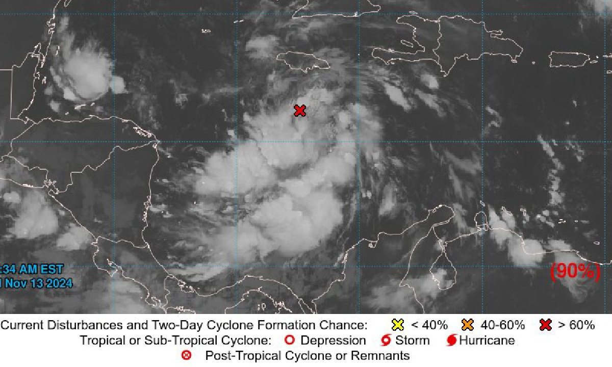 Aumenta potencial ciclón en el mar Caribe.