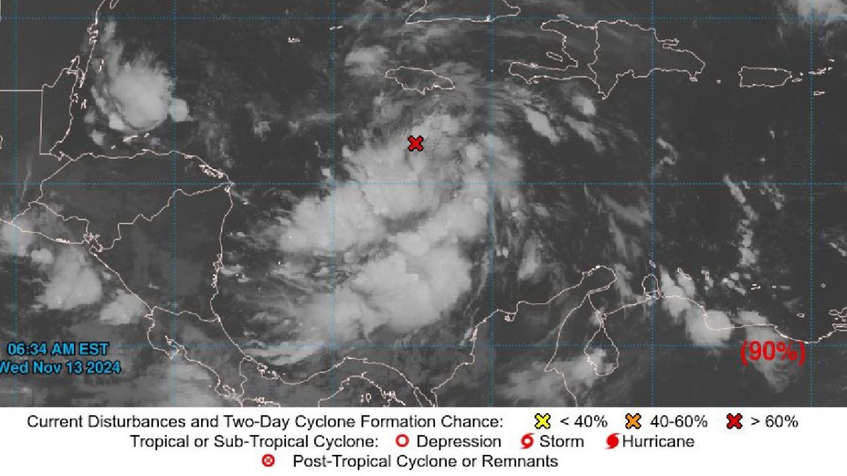 Aumenta potencial ciclón en el mar Caribe.