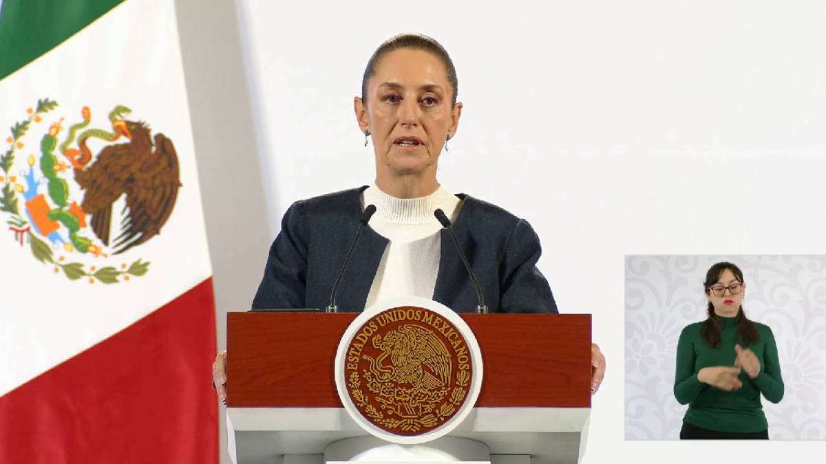 Claudia Sheinbaum en conferencia de prensa.