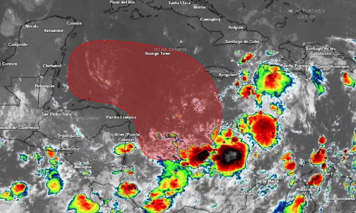 Alerta de formación de la tormenta tropical Sara.