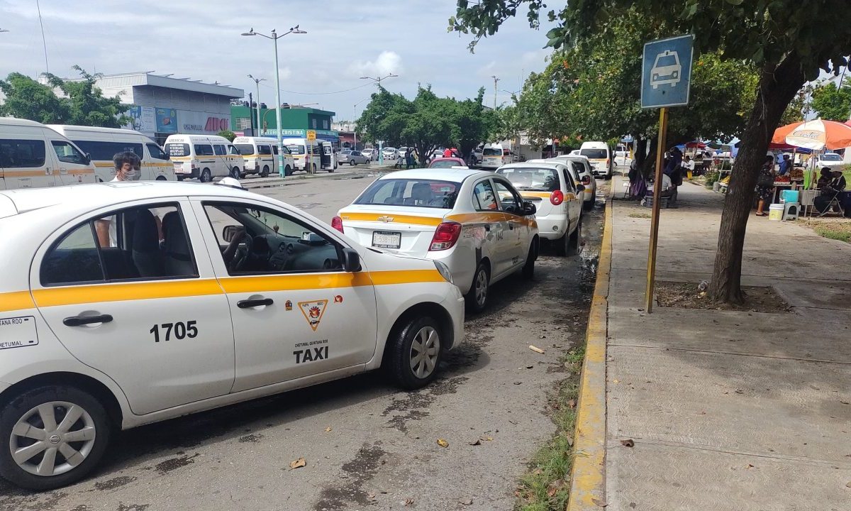 Taxis del Suchaa, en Chetumal.