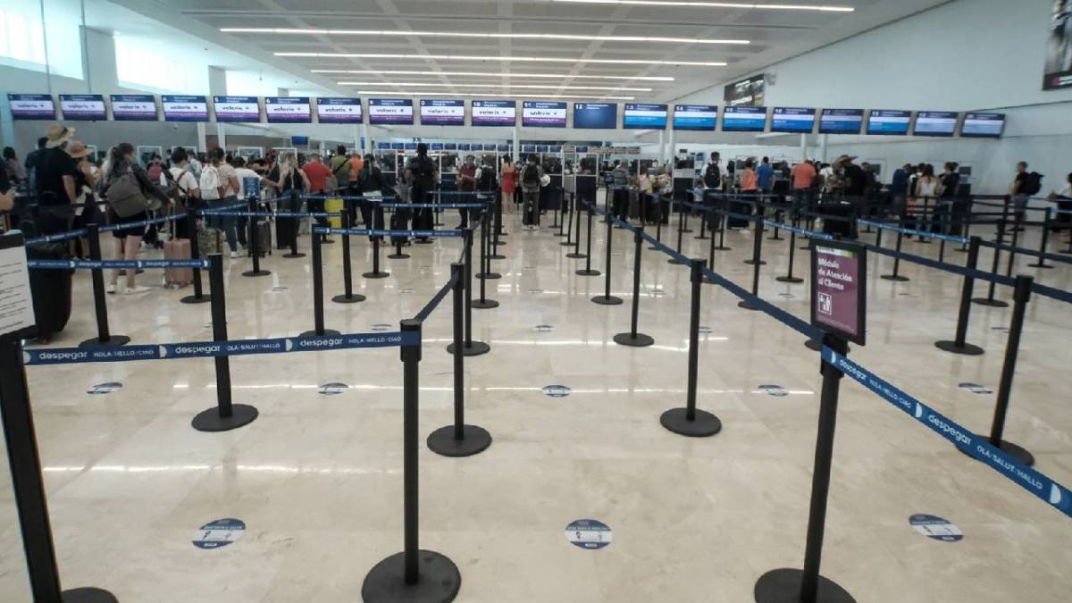 Aeropuerto Internacional de Cancún.