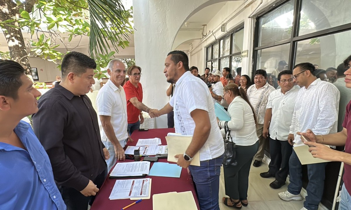 Inscripción de aspirantes a delegados de Alfredo V. Bonfil.