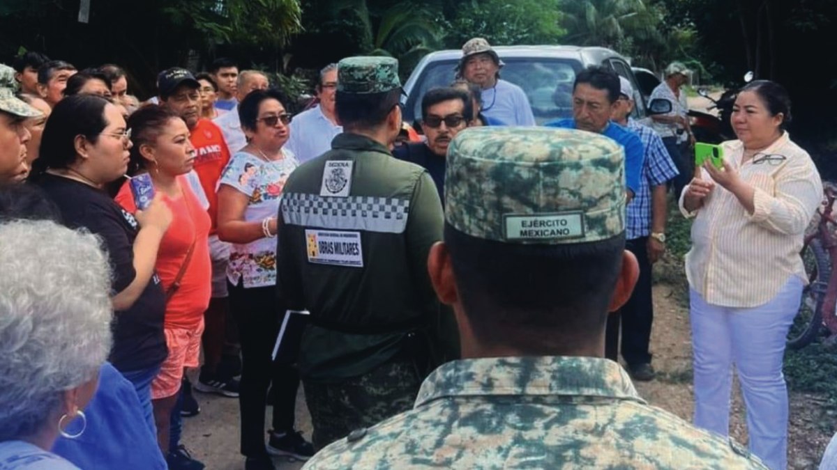 Protesta en el sur de Quintana Roo.