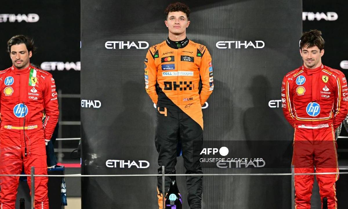 Lando Norris brilló en el Gran Premio de Abu Dhabi.