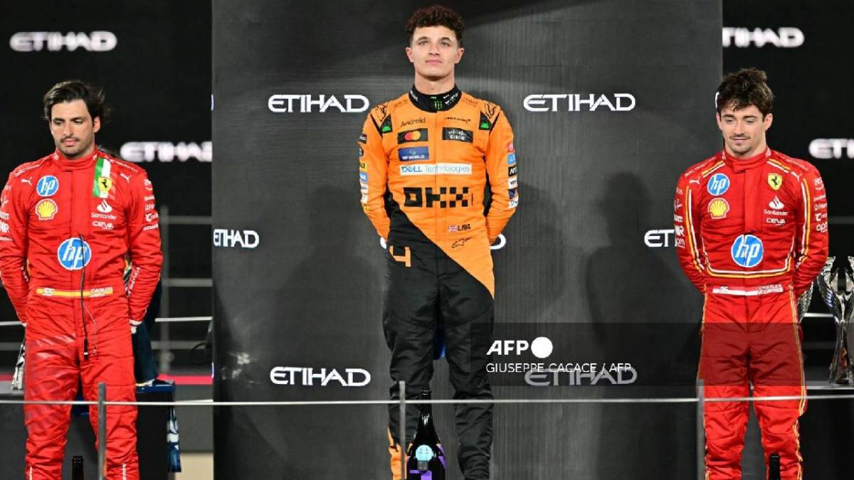 Lando Norris brilló en el Gran Premio de Abu Dhabi.