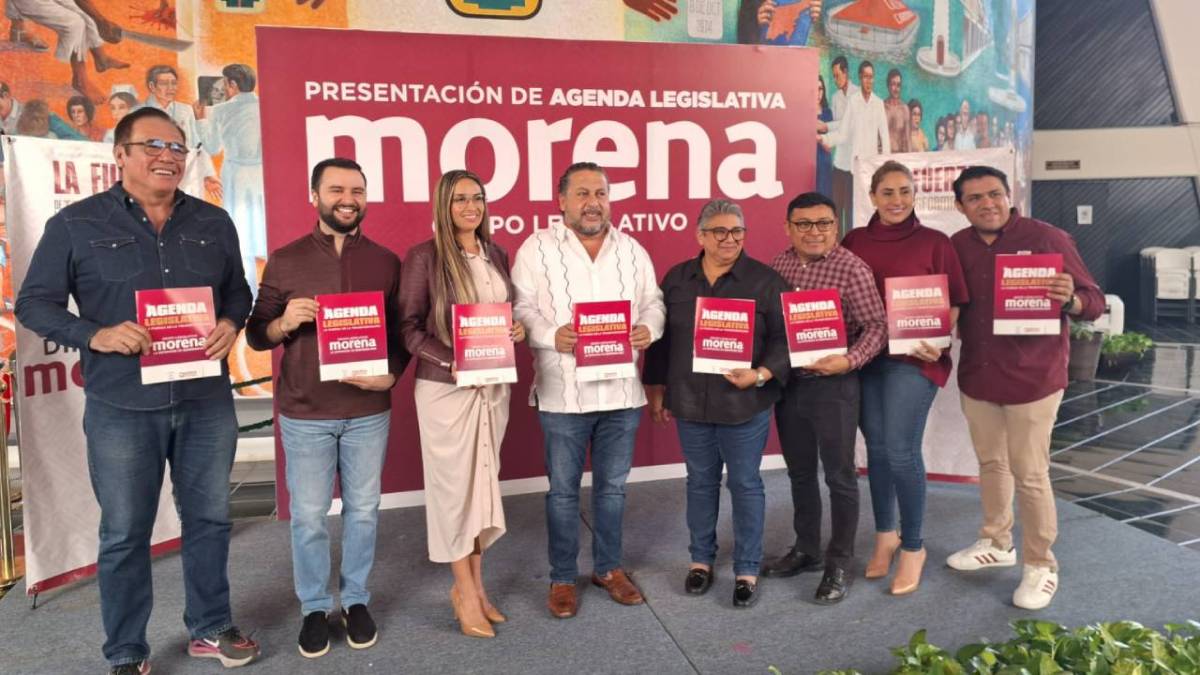 Morenistas presentan su agenda legislativa.