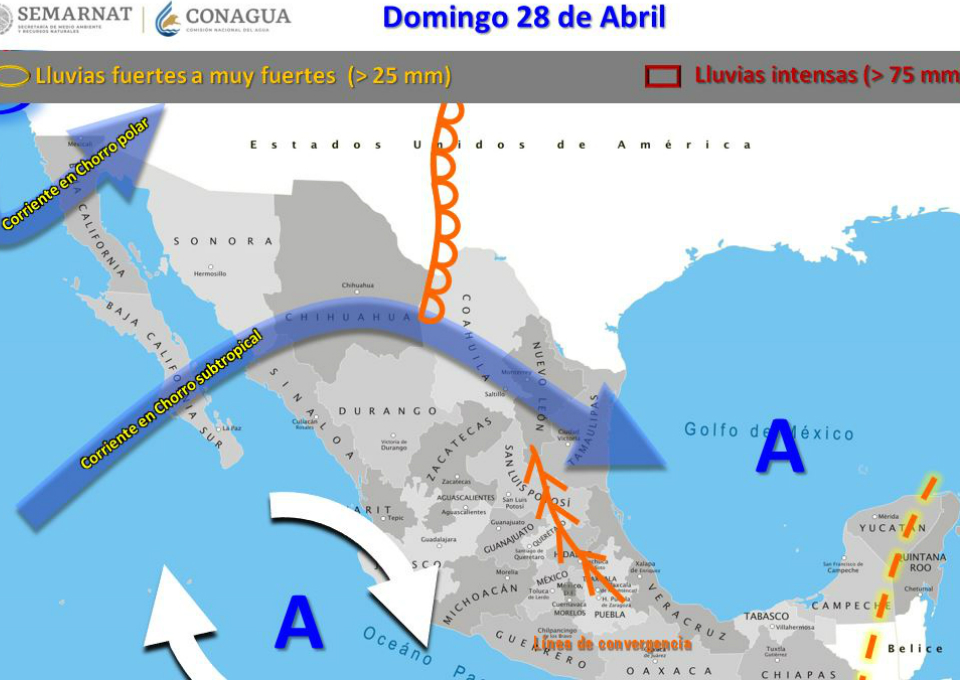 La Coordinación Estatal de Protección Civil informó que el Frente Frío No. 53 causará temperaturas frescas, viento del Noreste e incremento de nubosidad y probabilidad de lluvias.