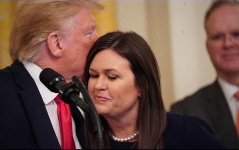 Sarah Sanders deja su cargo como portavoz de la Casa Blanca