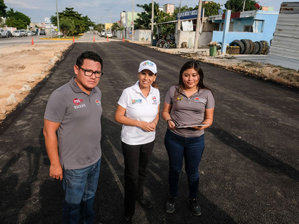 Rehabilita Mara vialidades de SM 200