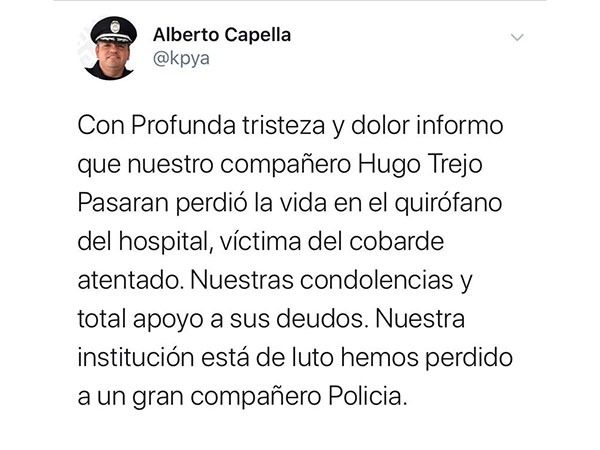 Director de Mando Único es asesinado en Tulum