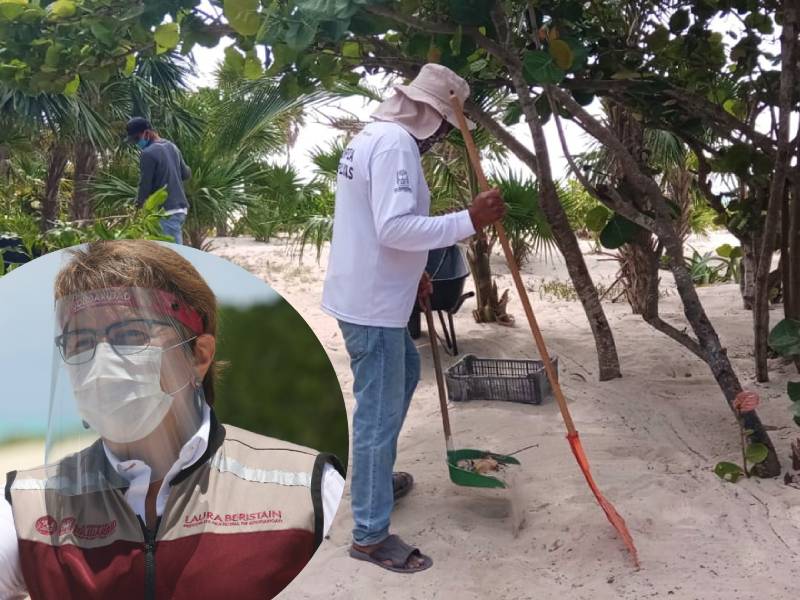Mantiene Solidaridad sus playas limpias durante las vacaciones de Semana Santa