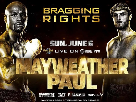 Floyd Mayweather enfrentará a Logan Paul el 6 de junio