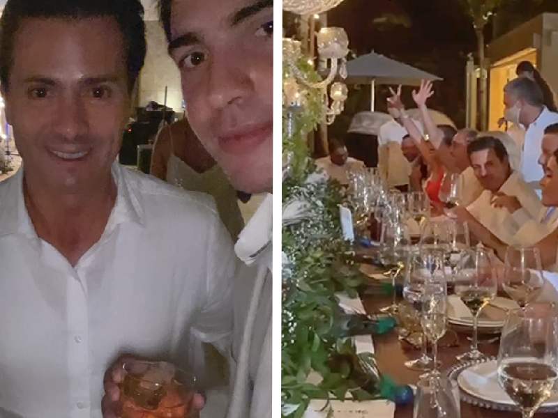 Captan a Enrique Peña Nieto en animada boda de República Dominicana