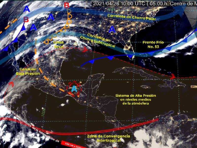 El Clima de hoy en Quintana Roo, se esperan temperaturas calurosas a muy calurosas, con un sensación térmica máxima para el día de hoy 38ºC