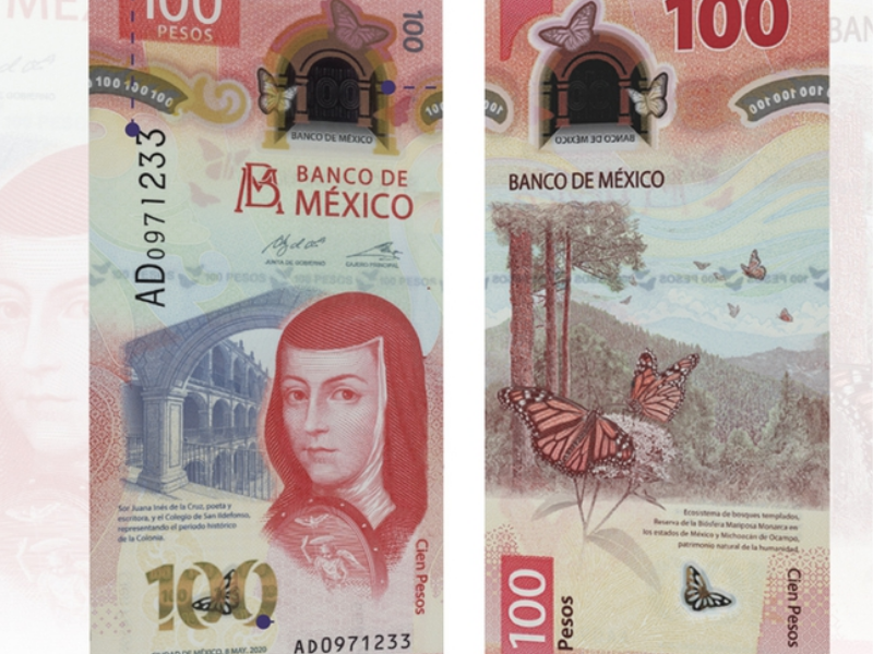Nuevo billete de 100 pesos