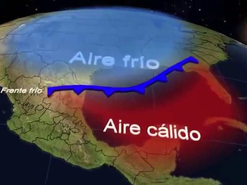Se mantendrá frente frío no. 51 sobre el Golfo de México