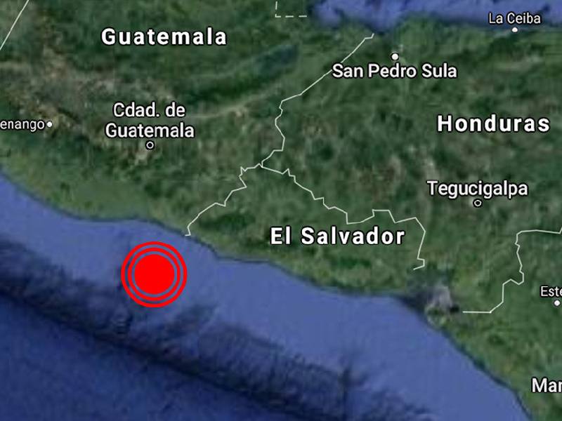 Sismo de 4.6 sacude El Salvador