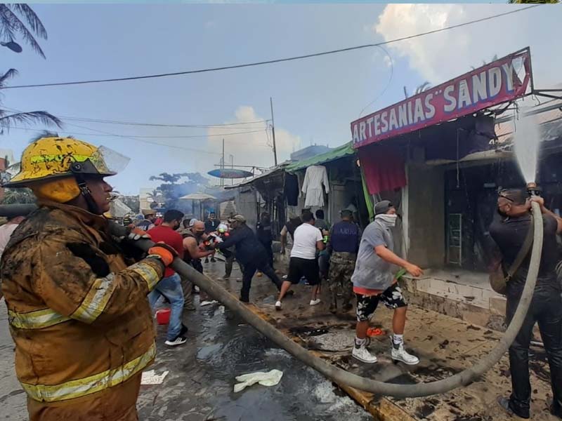 incendio es sofocado en isla mujeres