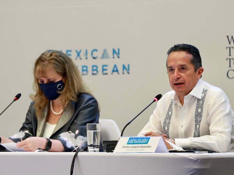 mensaje del gobernador durante la wttc