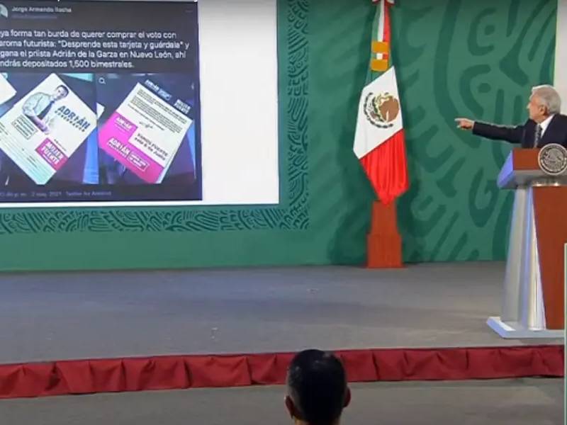AMLO pide que se investigue apoyo de 1,500 pesos de Candidato de NL