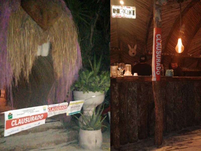 Clausuran bar en Tulum por incumplir con las medidas del color naranja