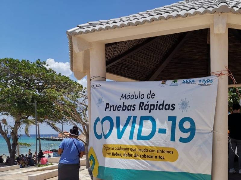 Da positivo 5% de las pruebas rápidas aplicadas en Playa