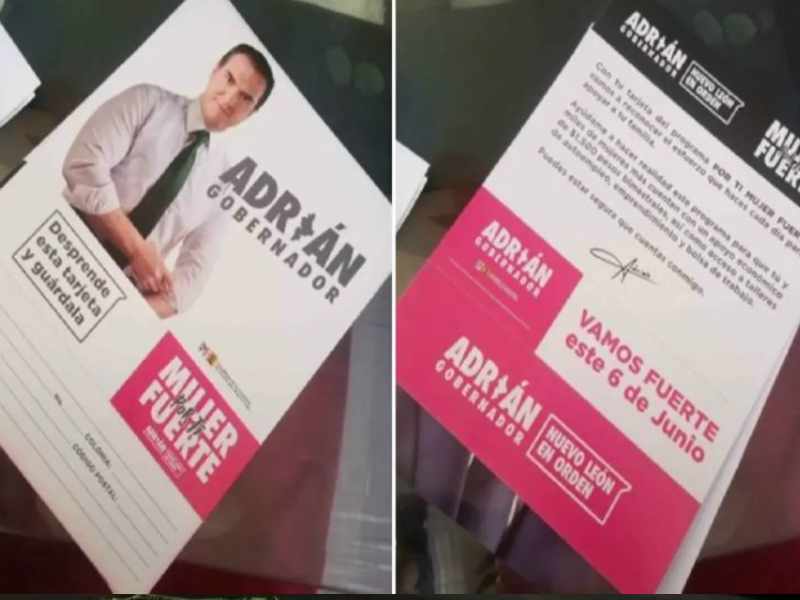 Esta es la tarjeta rosa con 1500 pesos que ofrece Adrián de la Garza